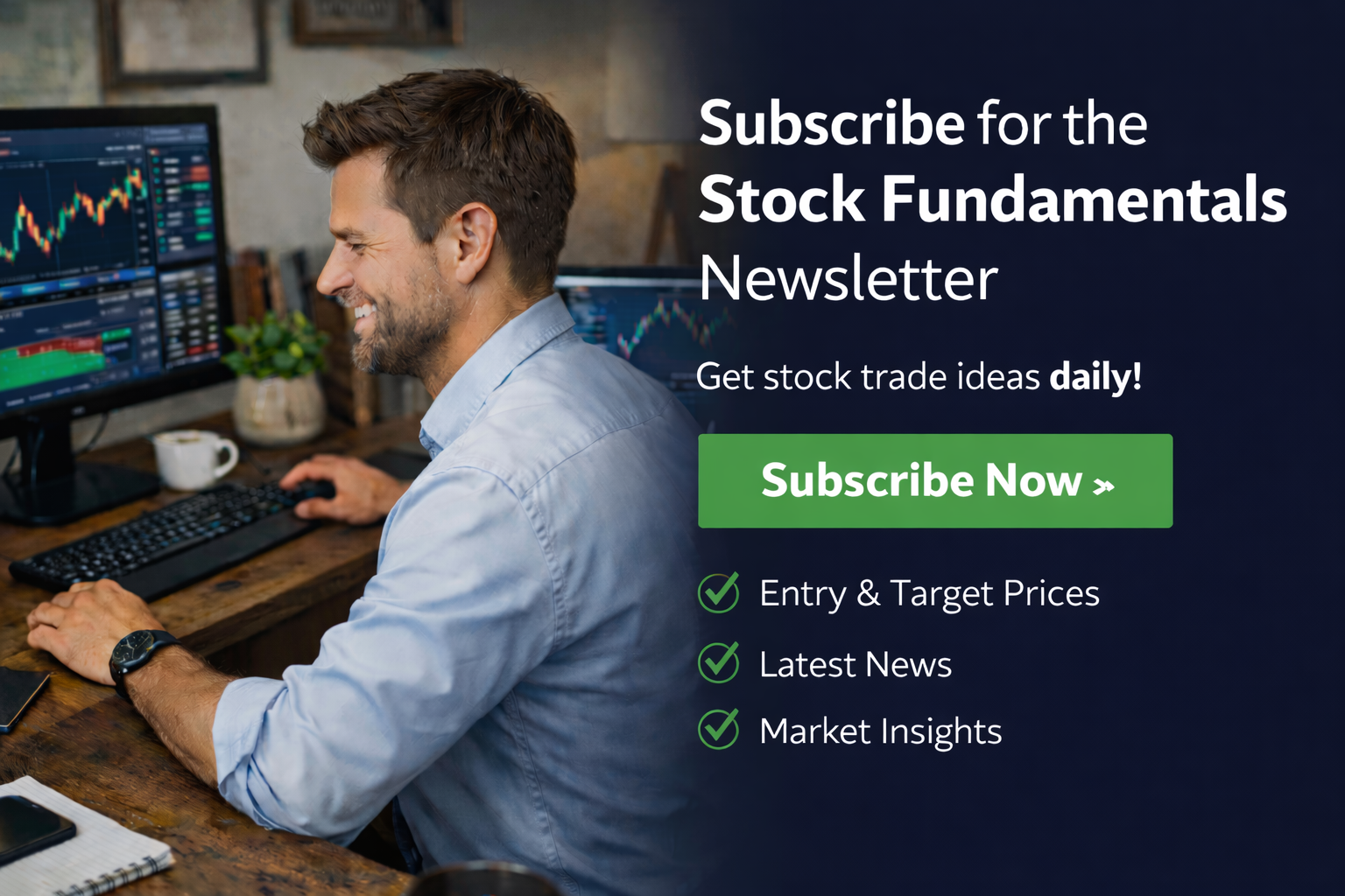 Trader reviewing signals on a dashboard